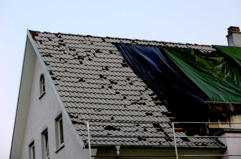 storm damage roof in Houston